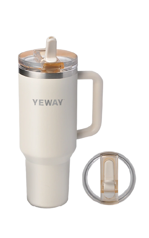 Leakproof 40oz stainless steel tumbler with secure lid system for wholesale travel drinkware programs
